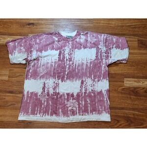 vintage 80s 90s single stitch Cherokee Graphic Tie Dye T-Shirt grunge SZ 2x